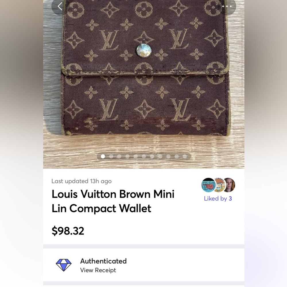 Louis Vuitton Dark Brown Monogram Wallet - Picture 12 of 12